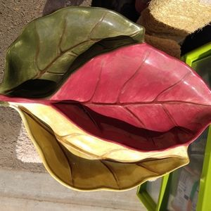 Fall leaf food platter